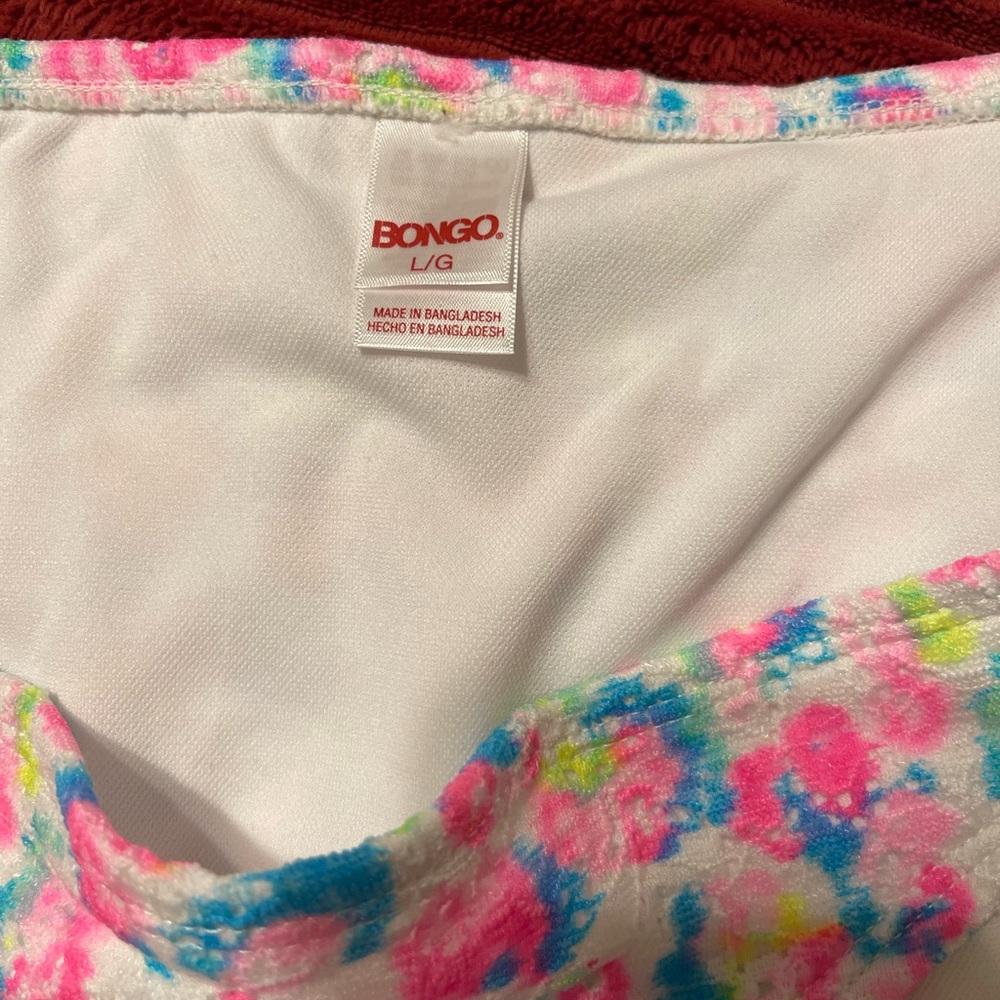 NWT BONGO Colorful Bikini Bottom with Side Ties - Picture 3 of 4